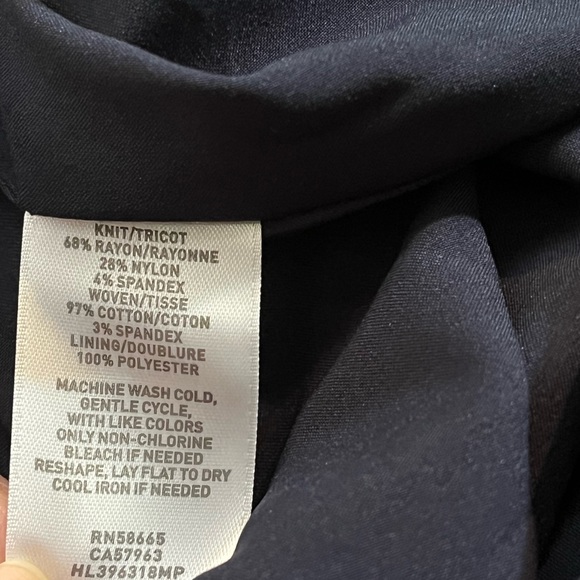 CHELSEA28 Navy Blue Dress w Ruffle Detail Sz 4P NWT - Picture 2 of 5